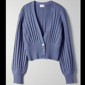 Aritzia Wilfred Plunge Cardigan